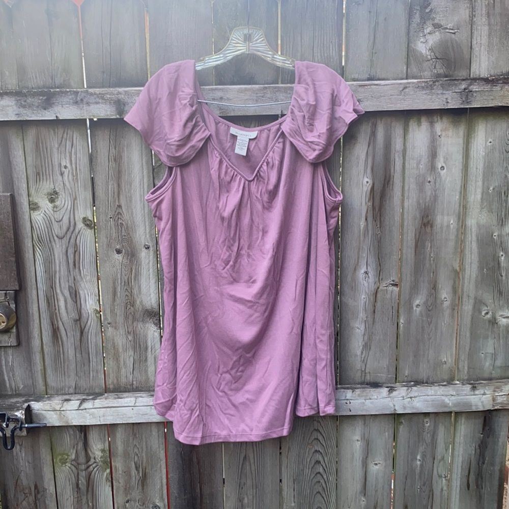 Roaman’s Ruffle sleeve top sz. 1X